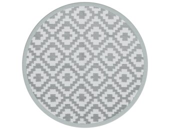 vidaXL Buitenkleed ARAKIL Ø200 cm Grijs - 65% Korting!