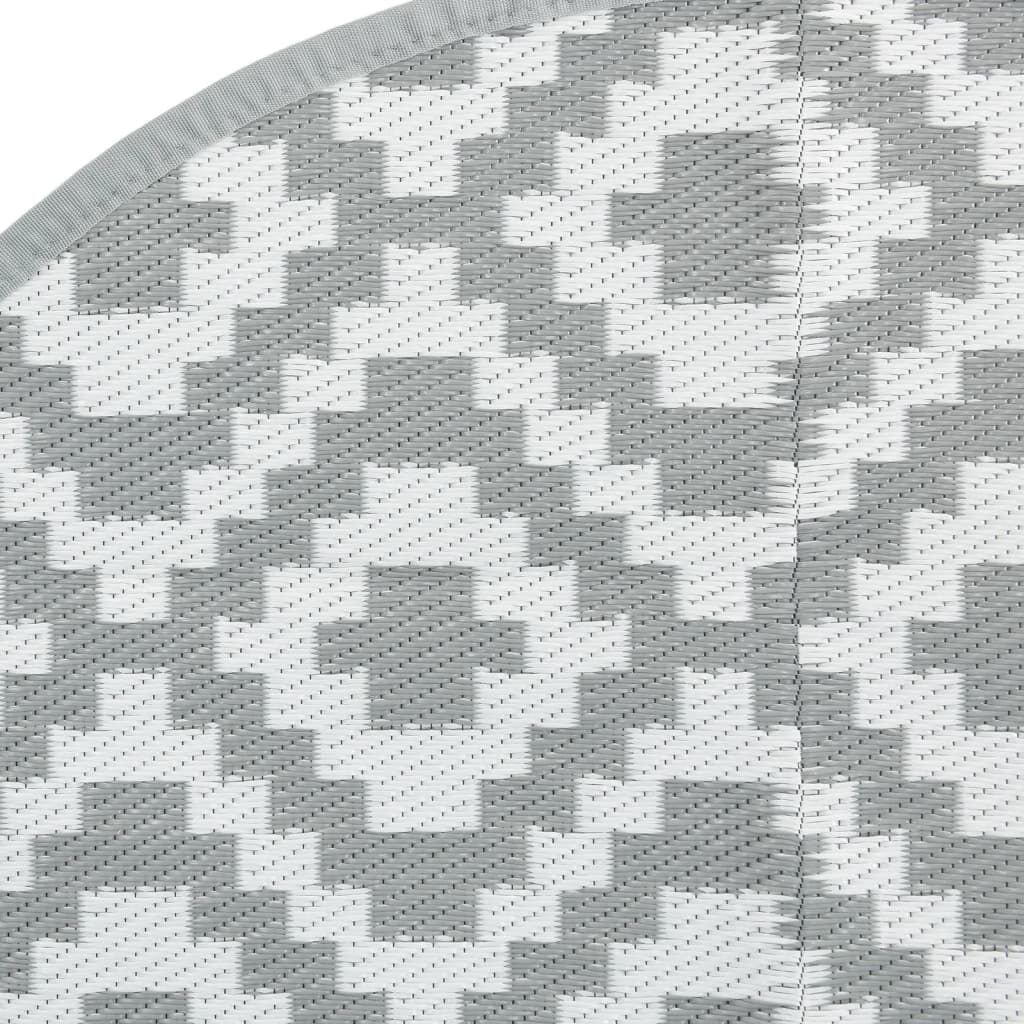 vidaXL Buitenkleed ARAKIL Ø200 cm Grijs - 65% Korting!