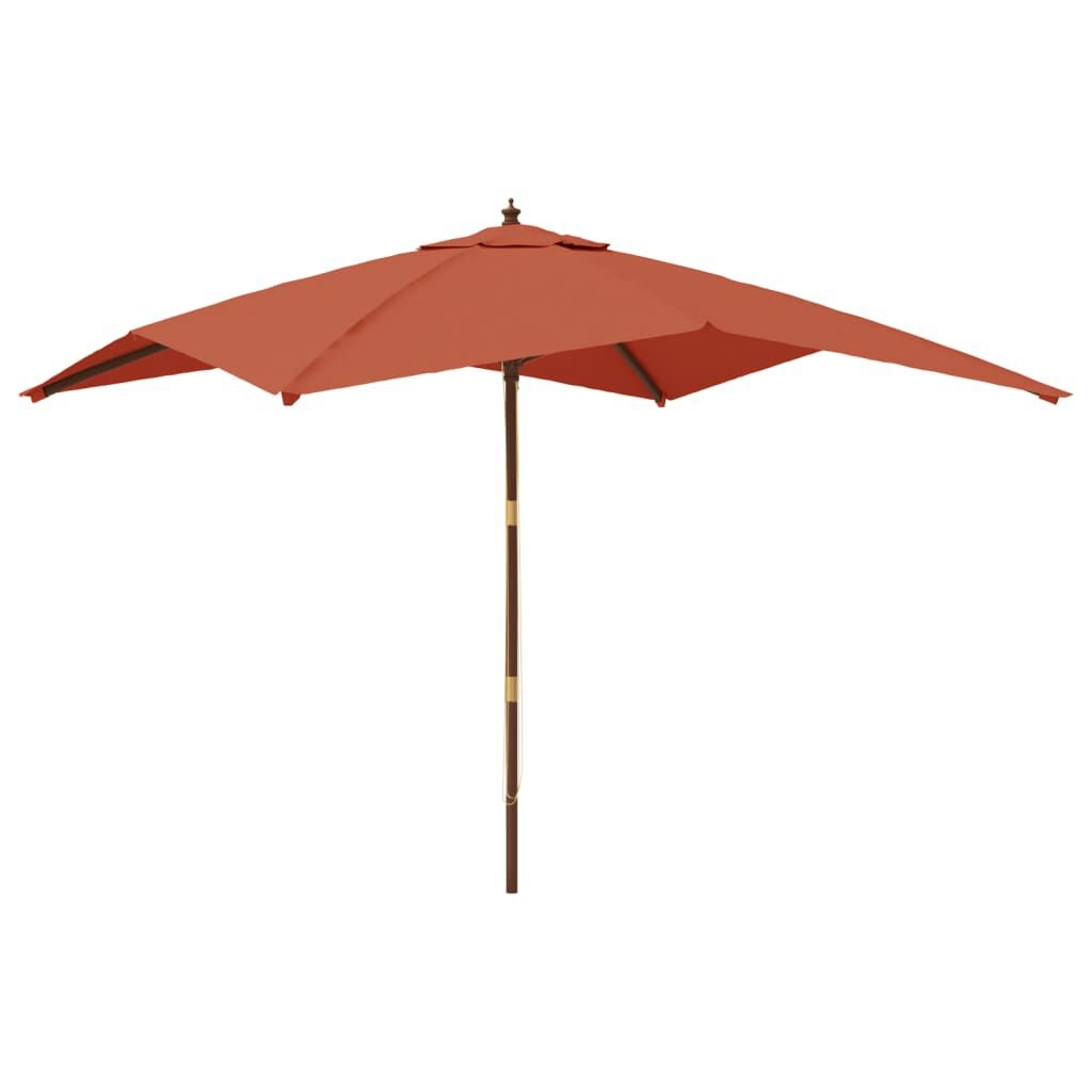 Terracotta Parasol 300x300cm - 55% Korting! Retourdeal