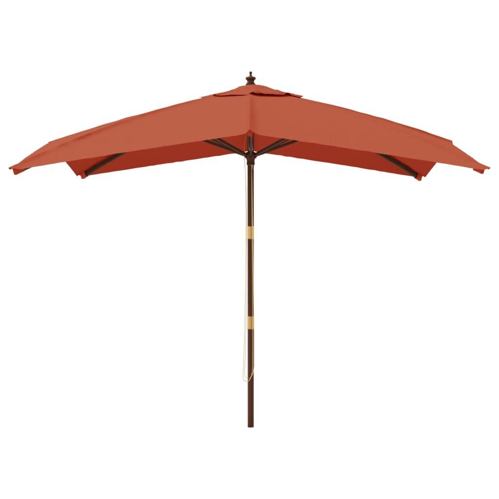 Terracotta Parasol 300x300cm - 55% Korting! Retourdeal