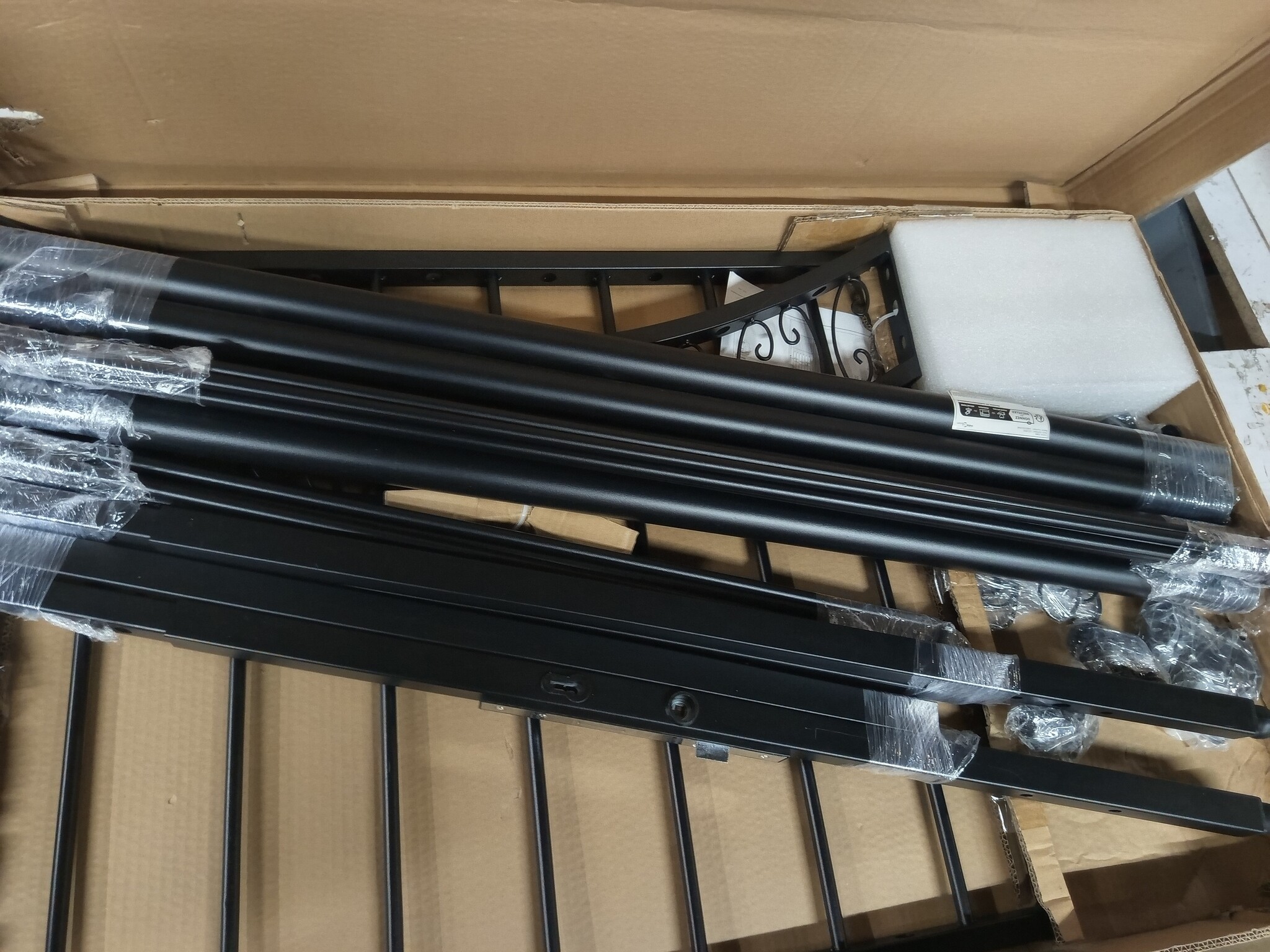 VidaXL Poort Zwart 103x225cm - 60% Korting! (Lichte Schade)