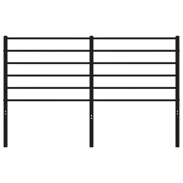 vidaXL Hoofdbord Zwart 140cm - 65% Korting! (Retour)