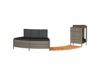 VidaXL Hottub Ombouw Grijs - 56% Korting! Acaciahout