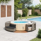 VidaXL Hottub Ombouw Grijs - 56% Korting! Acaciahout