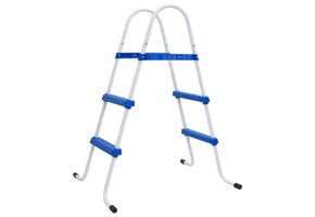 Zwembadladder 84cm - Blauw/Wit - 55% Korting!