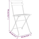 Bistrostoelen Teakhout (4 st) - 70% Korting! - [RETOERTJE]