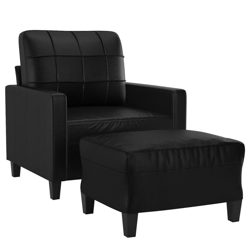 VidaXL Fauteuil Zwart Kunstleer -57% Korting! Outlet Deal