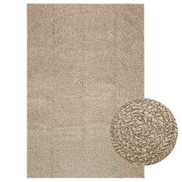 vidaXL Vloerkleed Beige Jute Look 140x200 - 40% Korting!