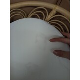 Eetkamerstoel Rattan & Linnen - 55% Korting! (Vlekje)