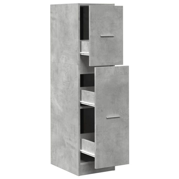 Apothekerskast Betongrijs 30x41x118cm - 40% Korting!