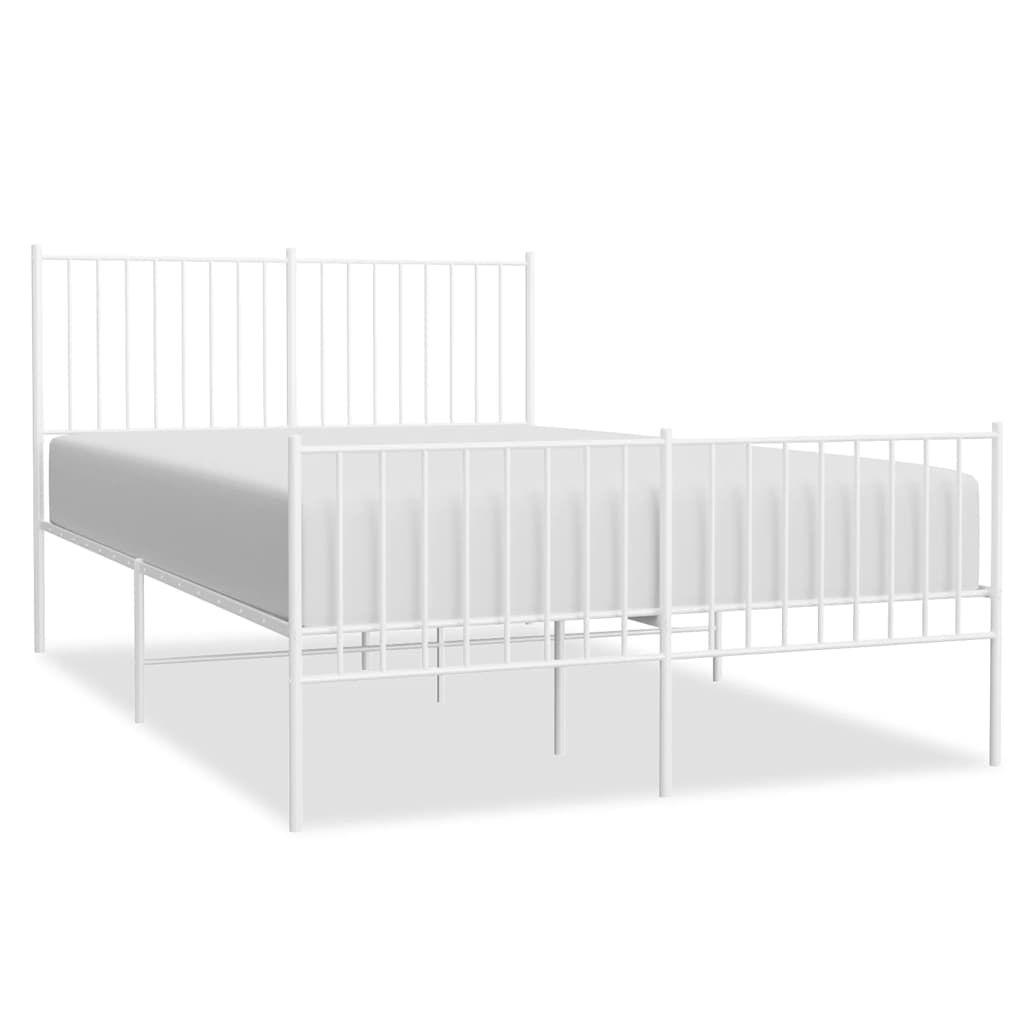 VidaXL Bedframe 135x190 Wit - 40% Korting! (Zo Goed Als Nieuw)