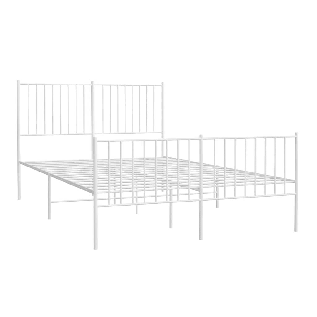 VidaXL Bedframe 135x190 Wit - 40% Korting! (Zo Goed Als Nieuw)