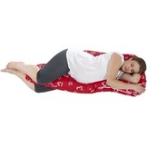 Zwangerschapskussen Rood Hartjes 235cm - 40% Korting!