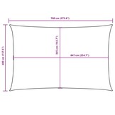 Zonnescherm Rechthoek Taupe 4x7m - 51% Korting! (Retour)