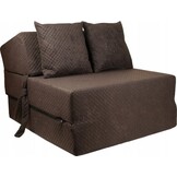 Logeermatras Bruin (200x70x15) + Kussens - 55% Korting!