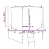 Veiligheidsnet Trampoline 305cm - 51% Korting! (ZGAN)