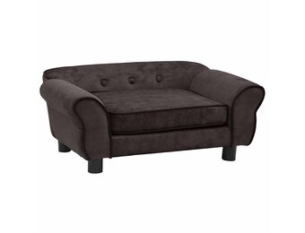 Hondenbank Bruin Pluche - 60% Korting! (Deuk)