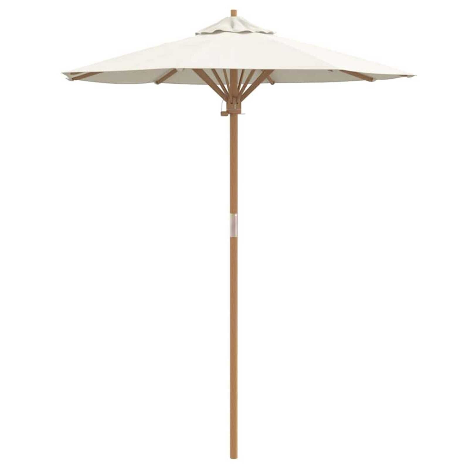 vidaXL Tuinparasol Crèmewit Bamboe - 40% Korting!