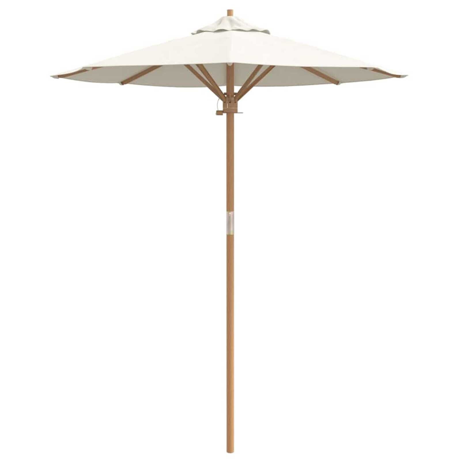 vidaXL Tuinparasol Crèmewit Bamboe - 40% Korting!