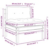Tuinbank Douglas Hout met Kussens - 60% Korting!