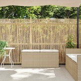 Tuinbank Beige Rattan met Kussen - 51% Korting!