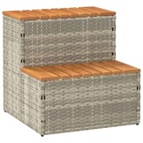 Hottub Opstap vidaXL - 35% Korting! Rattan & Acaciahout
