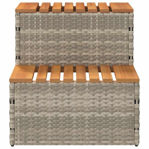 Hottub Opstap vidaXL - 35% Korting! Rattan & Acaciahout