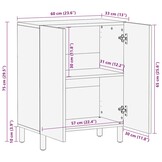 vidaXL Dressoir Acaciahout 60cm - 46% Korting! Zo Goed Als Nieuw
