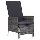 vidaXL Loungeset Grijs Rattan - 46% Korting!