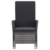 vidaXL Loungeset Grijs Rattan - 46% Korting!