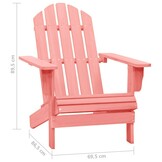 VidaXL Adirondack Tuinstoel Roze Vurenhout - 56% Korting!