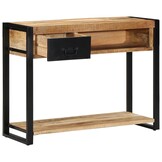 Wandtafel Massief Mangohout 100cm - 40% Korting!