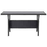 VidaXL Tuintafel Zwart 120x70cm - 40% Korting!