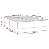 Bedframe 140x200 Lichtgrijs - Zo Goed Als Nieuw - 40% Korting!