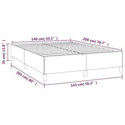 Bedframe 140x200 Lichtgrijs - Zo Goed Als Nieuw - 40% Korting!