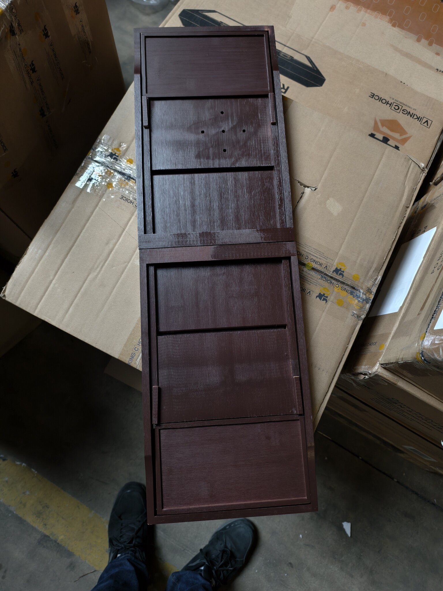 Badplank Bamboe - Badrek 75-110cm - 59% Korting! (Hoekschade)