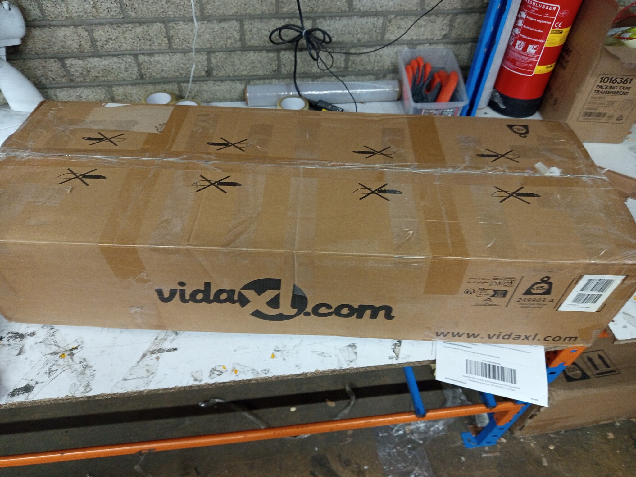 Wandtafel Hout Zwart 110cm - Retourdeal: 60% Korting!