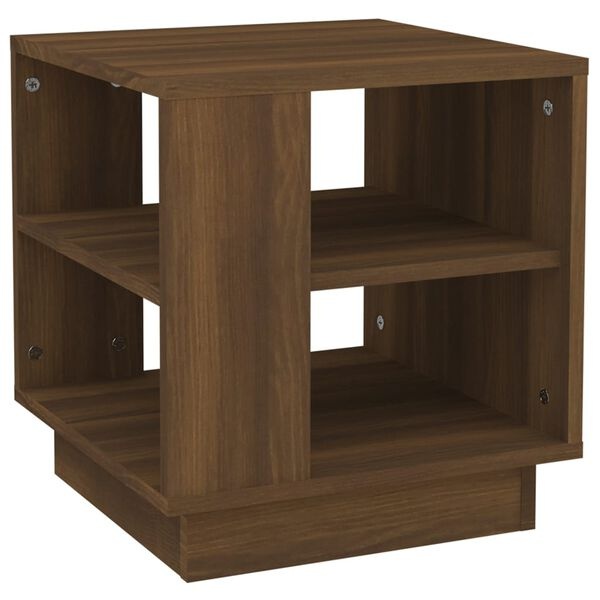 Salontafel Bruineiken 40x40x43cm - 60% Korting!