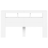 LED Hoofdeinde 180cm Wit Hout - 40% Korting!