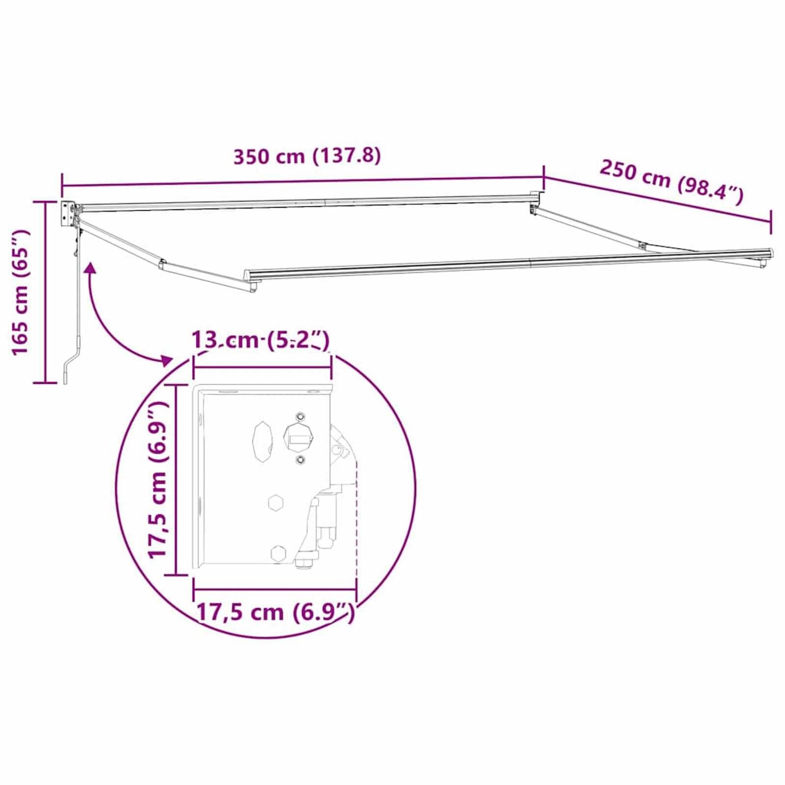 Markies Antraciet 3,5x2,5m - 51% Korting! Tuin & Balkon