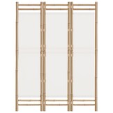 Kamerscherm Bamboe & Canvas 120cm - 40% Korting!