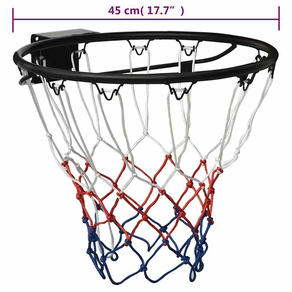 Basketbalring 45cm Zwart Staal - 40% Korting!