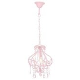 VidaXL Roze Kralen Plafondlamp E14 - 60% Korting!