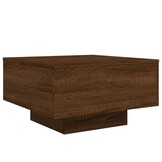 Salontafel Bruin Eiken 55x55 - 40% Korting! (Geretourneerd)