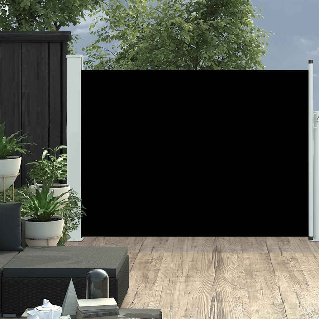 vidaXL Uittrekbaar Tuinscherm 100x500 cm Zwart - 40% Korting!