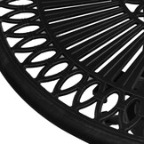 vidaXL Tuintafel Gietaluminium Zwart 62cm - 46% Korting!