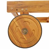 VidaXL Ligstoel Taupe Acaciahout -59%! Krasje