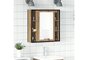 vidaXL Badkamerspiegelkast 60cm Artisan Eiken - 40% Korting!