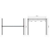 Schommelframe & Hangmat Standaard Zwart - 58% Korting!