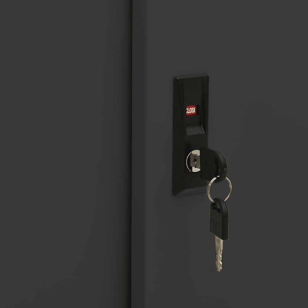 vidaXL Kantoorkast Antraciet - 90cm - 46% Korting!